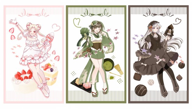 『魔法少女 スイーツ・タイム』(キャラクターイラスト)　川本 舞